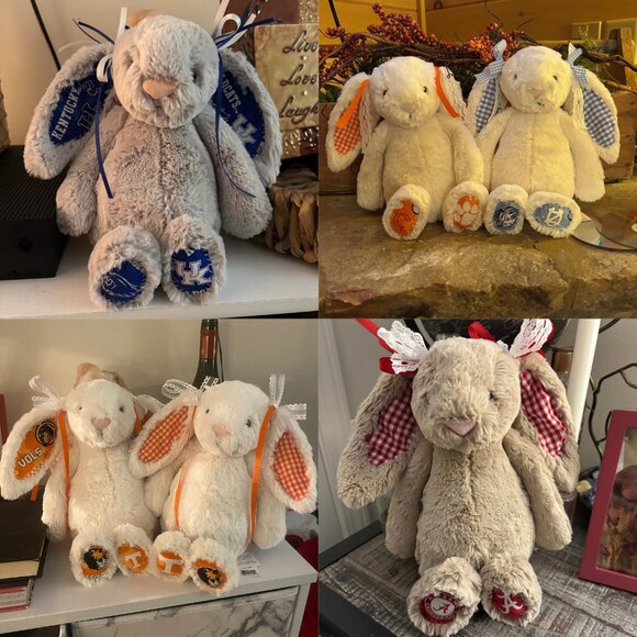 Jellycat Other - Handmade College Jellycat Bunnies🧡